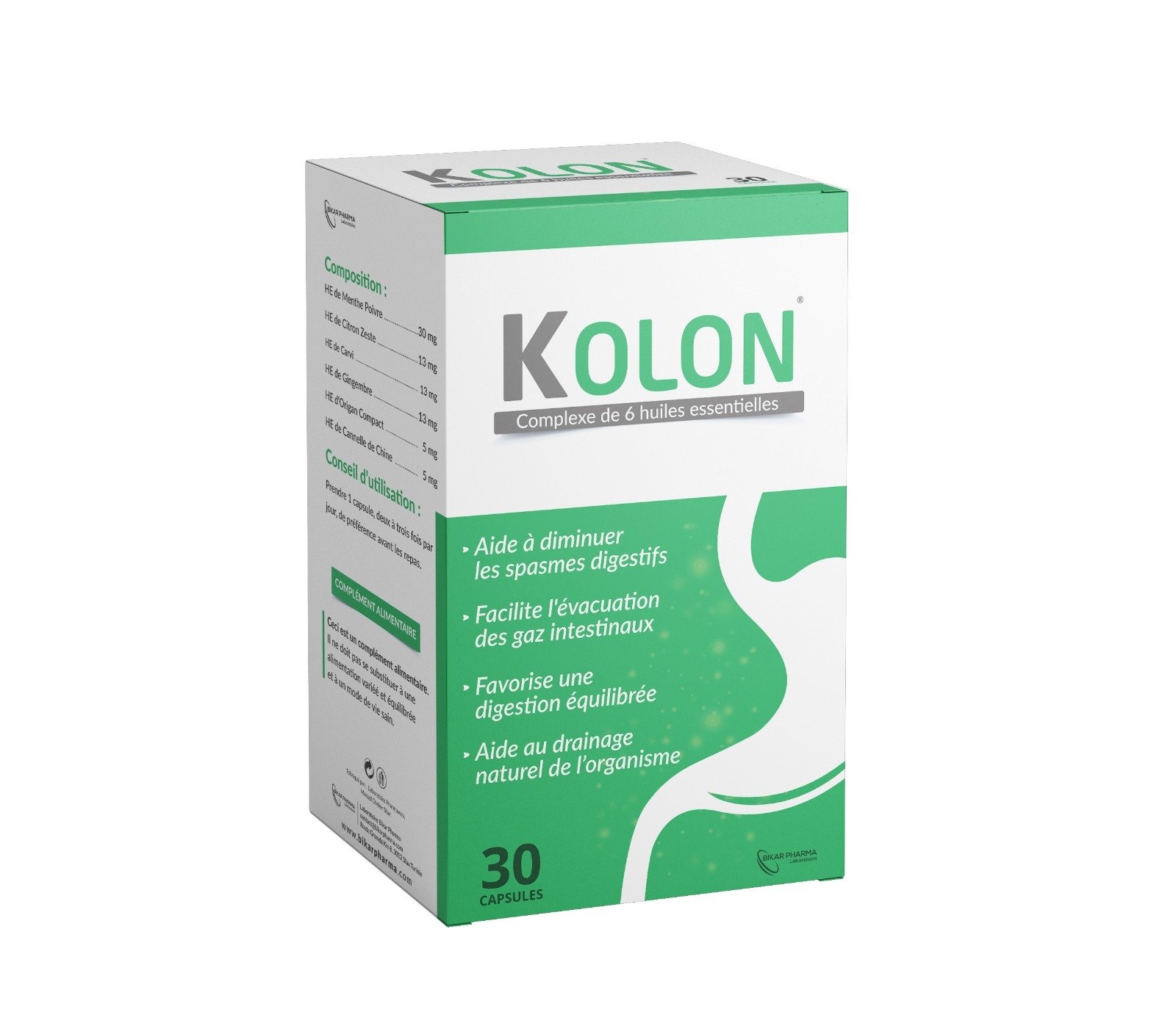 KOLON - Capsules digestives aux huiles essentielles
